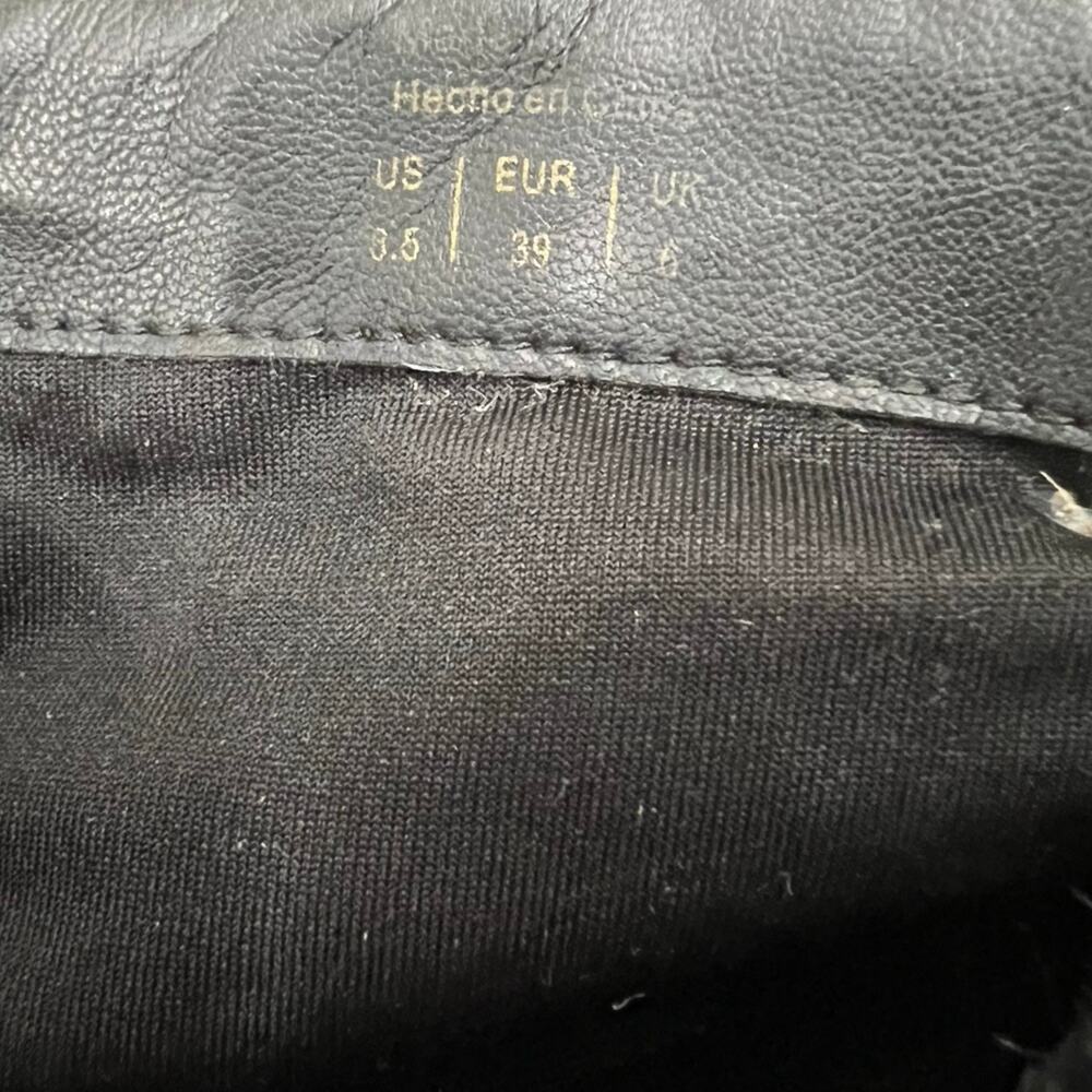 Aldo Sequin Gold Black Velvet Floral Brocade Block Heel Ankle Boots size 8.5 - Picture 7 of 7